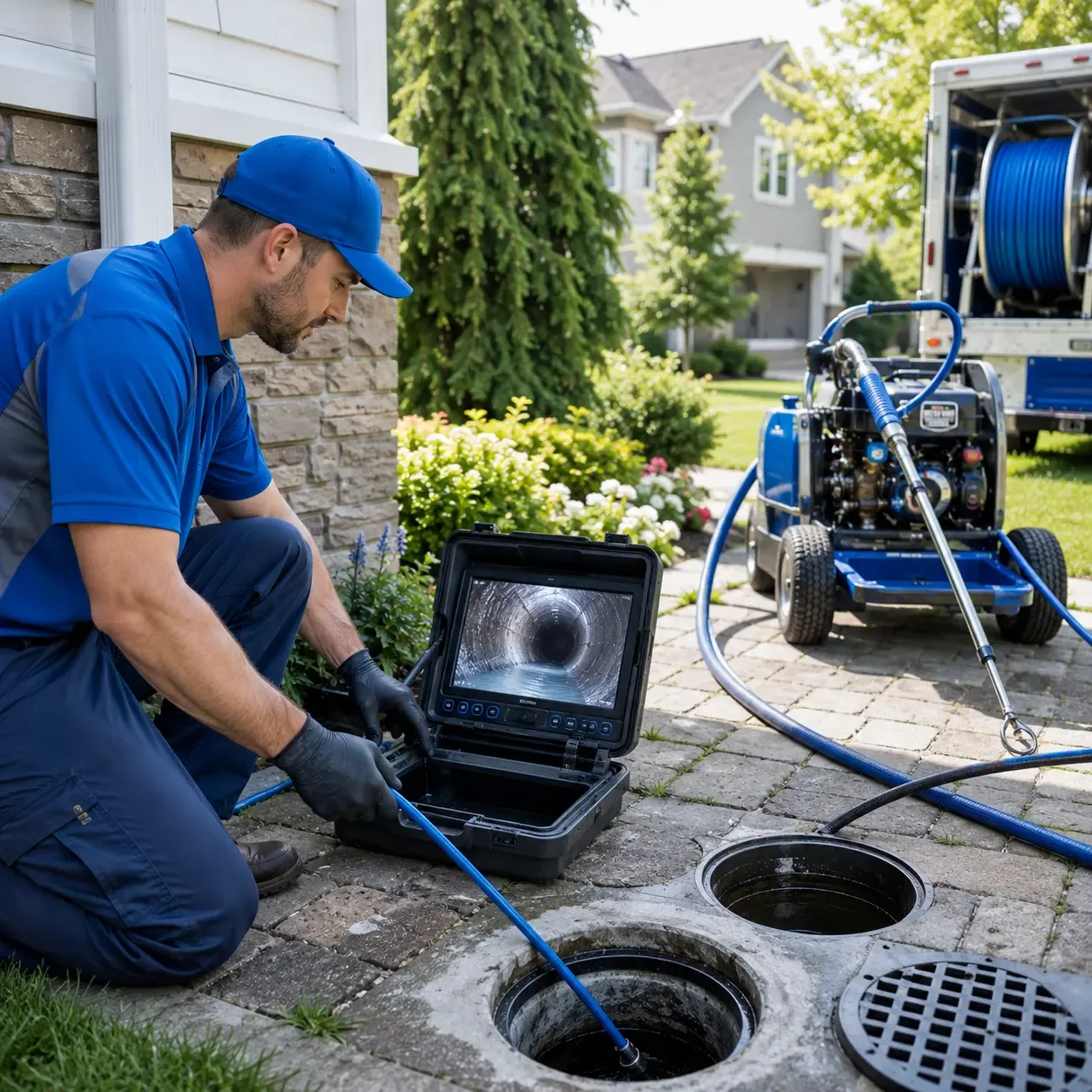 Outdoor drain cleaning professionals serving Bellows Falls, VT